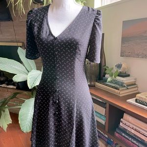 Abstract Dot Print Mini Dress Size Small